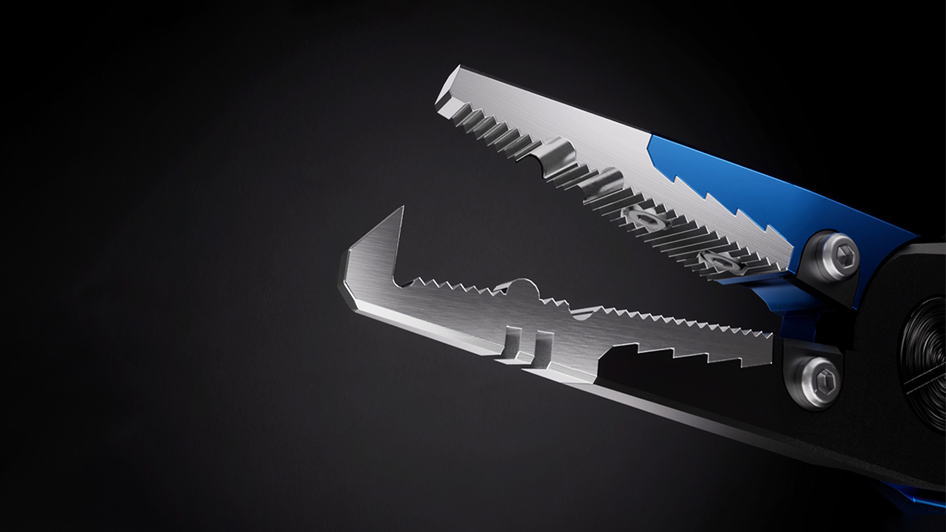 Alicate Big Game Pliers — detalhe do bico de split ring